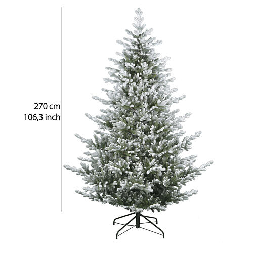 Árvore Natal Santa Claus 270 cm poly nevado 3
