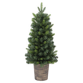 Árbol de Navidad Pinetto 90 cm con jarrón de PVC