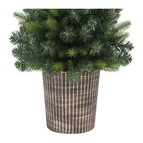 Árbol de Navidad Pinetto 90 cm con jarrón de PVC 3
