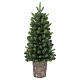 Árbol de Navidad Pinetto 90 cm con jarrón de PVC s1