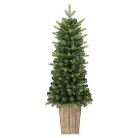 Árbol de Navidad Pinetto 120 cm con jarrón de PVC