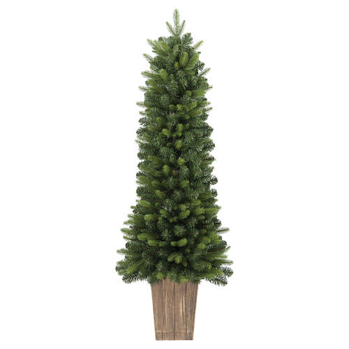 Árbol de Navidad Pinetto 150 cm con jarrón de PVC 1