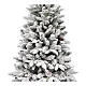 Weihnachtsbaum im Topf, Modell Pinetto, 120 cm, mit weißen Flocken, Polyethylen und PVC s2