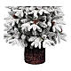 Weihnachtsbaum im Topf, Modell Pinetto, 120 cm, mit weißen Flocken, Polyethylen und PVC s3