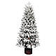 Snowy Pinetto Christmas tree with pot, 120 cm, poly and pvc s1