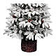 Albero Natale Pinetto 150 cm con vaso innevato pe pvc s3