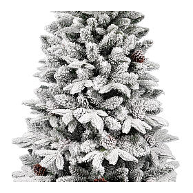 Artificial pine Christmas tree 150 cm with snow-covered PVC vase