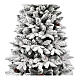 Artificial pine Christmas tree 150 cm with snow-covered PVC vase s2