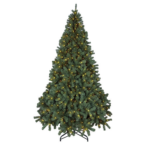 Weisshorn Christmas tree, green with 1050 warm white LED lights, 360 cm 1