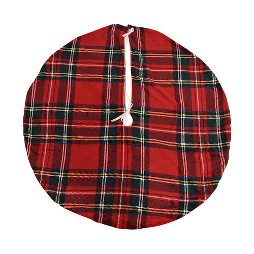 Christmas tree skirt with Scottish pattern, 40 in 1