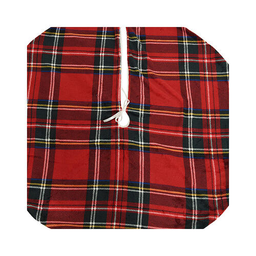 Christmas tree skirt with Scottish pattern, 40 in 2