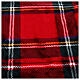 Couvre-pied sapin de Noël motif tartan 100 cm s4