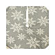 Christmas tree skirt with snowflakes, white and grey, 40 in s2