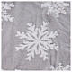 Christmas tree skirt with snowflakes, white and grey, 40 in s4