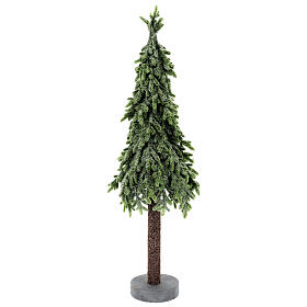 Mini albero di Natale glitterato 75 cm da interno