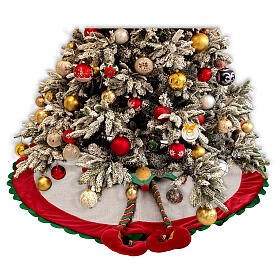 Elf Christmas tree skirt, diam. 35 in