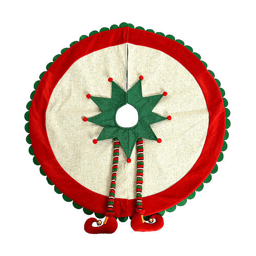 christmas tree skirt elf