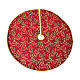 Christmas tree skirt cover in burgundy velvet diameter 120 cm s1