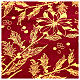 Christmas tree skirt cover in burgundy velvet diameter 120 cm s4