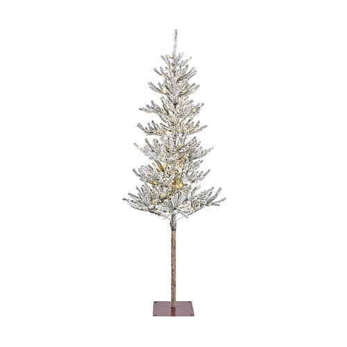 Weihnachtsbaum, beflockt, 110 LEDs, PVC, 180 cm 1