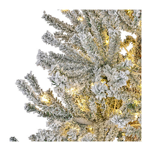 Weihnachtsbaum, beflockt, 110 LEDs, PVC, 180 cm 3