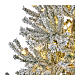 Albero di Natale 110 LED innevato 180 cm pvc s3