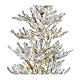 Albero di Natale 110 LED innevato 180 cm pvc s4