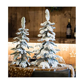 Mini Christmas tree, snowy finish, PE, 75 cm