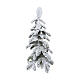 Mini Christmas tree, snowy finish, PE, 75 cm s1