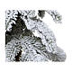 Árbol de Navidad mini 75 cm nevado polietileno s3