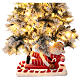 Base for Christmas tree with Santa on his sleigh, polyciment, 14x12x24 in s2