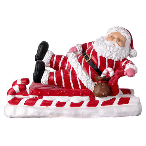 Base albero Babbo Natale slitta 35X30X60 cm policemento 1