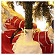 Base albero Babbo Natale slitta 35X30X60 cm policemento s6