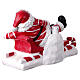 Base albero Babbo Natale slitta 35X30X60 cm policemento s7