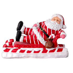 Podstawa choinki Święty Mikołaj na saniach 35x30x60 cm, PU-cement