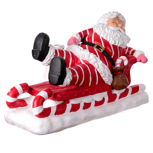 Santa Claus sleigh tree base 35X30X60 cm polycement 6