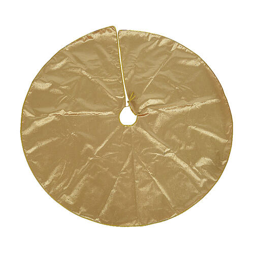 Gold colored base cover for Christmas tree diam 120 cm 2