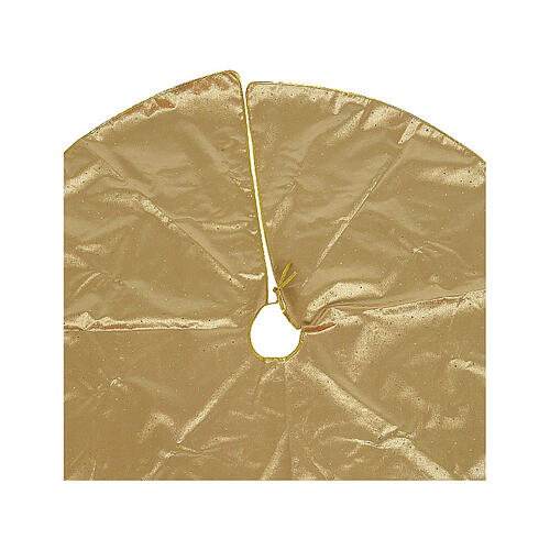 Gold colored base cover for Christmas tree diam 120 cm 3