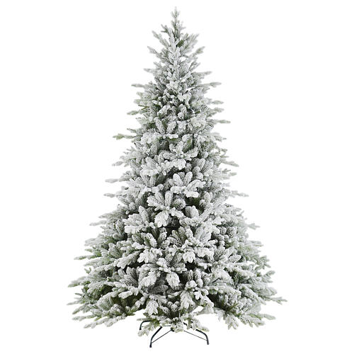 Albero Natale floccato Valnontey 210 cm Winter Woodland 1