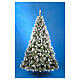 Sapin de Noël Barberino 180 cm pommes de pin pointes blanches pvc s2