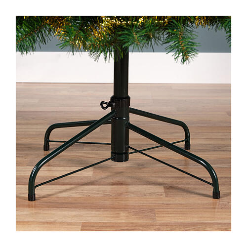Albero di Natale pop up verde decorato 150 cm 10