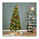 Albero di Natale pop up verde decorato 150 cm s1