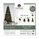 Albero di Natale pop up verde decorato 150 cm s2