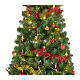 Albero di Natale pop up verde decorato 150 cm s9