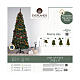 Árvore de Natal pop up para interior decorado 180 cm s2