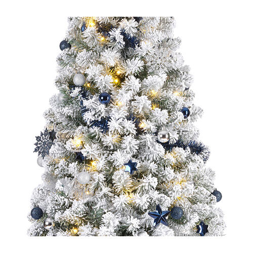 Weihnachtsbaum, künstlich – 150 cm, Pop-up, verschneit, dekoriert, für Innenbereich 9