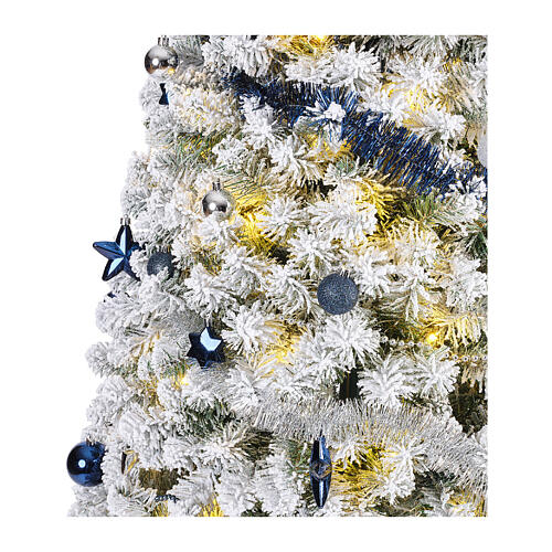 Pop-up Christmas tree, snowy finish and LED lights, 70 in 3