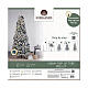 Pop-up Christmas tree, snowy finish and LED lights, 70 in s2