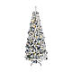 Pop-up Christmas tree, snowy finish and LED lights, 70 in s4