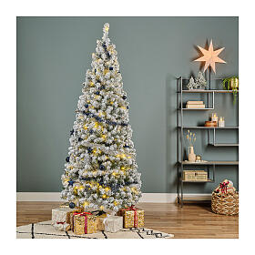 Árbol de Navidad pop up LED nevado 180 cm